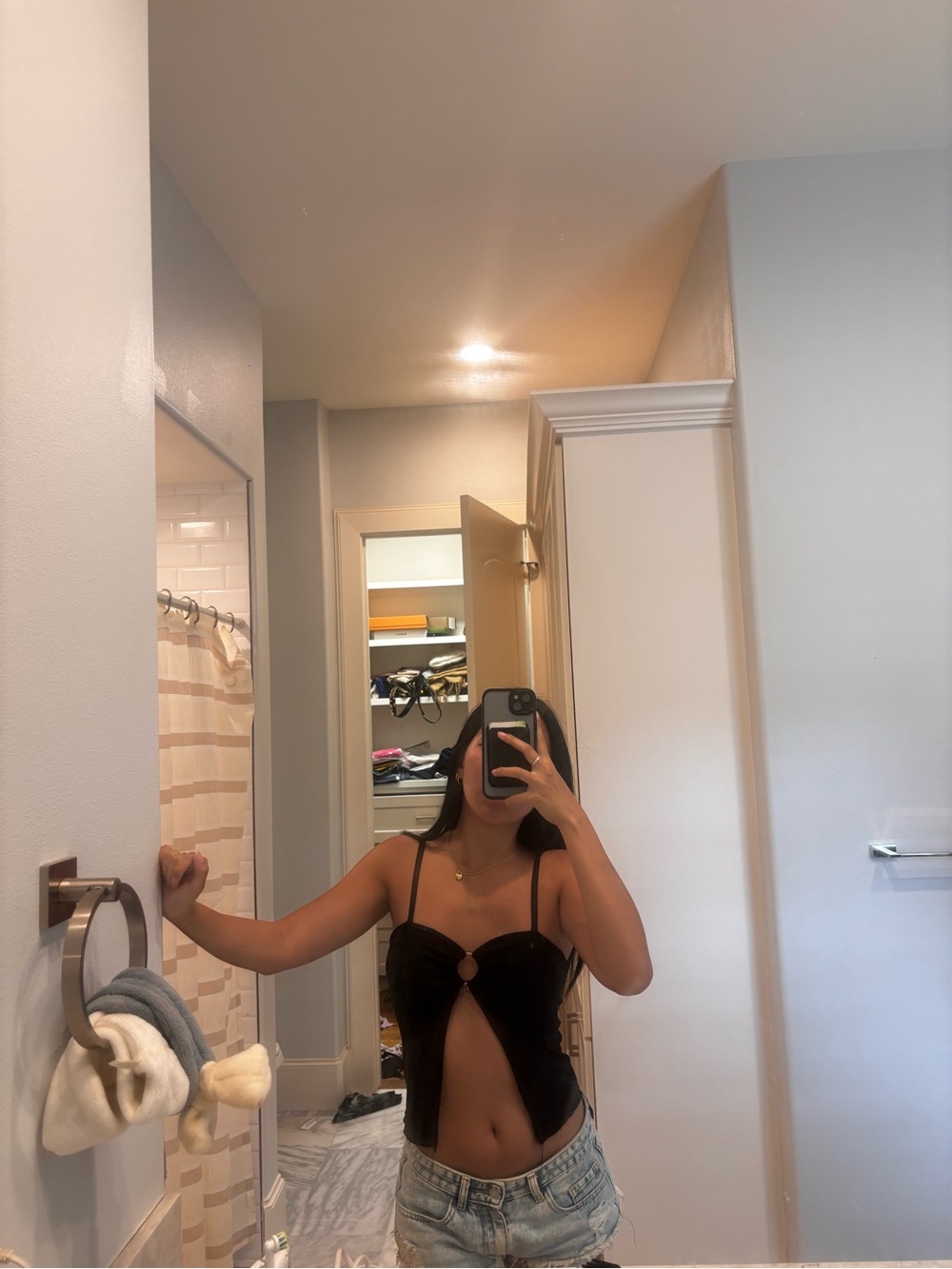 Black Going Out Top